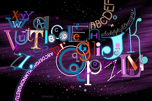 26 Letters Unfettered in the Midnight Sky