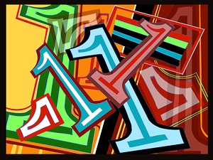 Alphabet Abstractions Numeral 1
