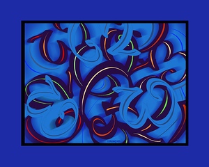 Alphabet Abstractions 23 letter W