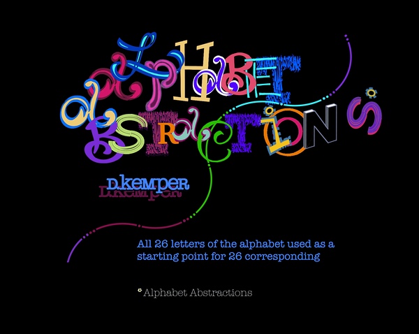 Alphabet Abstractions Book Cover by D Kemper