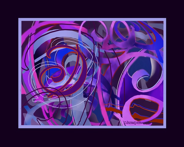 Alphabet Abstractions 3 letter C by D Kemper
