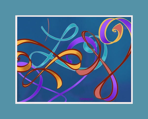 Alphabet Abstractions 12 letter L by D Kemper