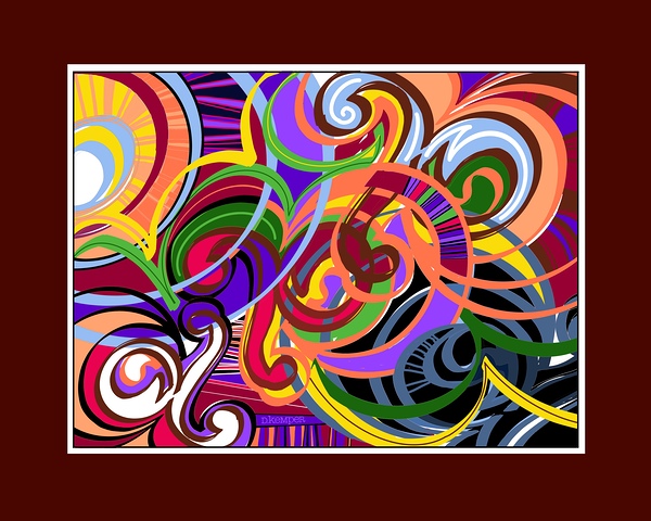 Alphabet Abstractions 1 letter A by D Kemper