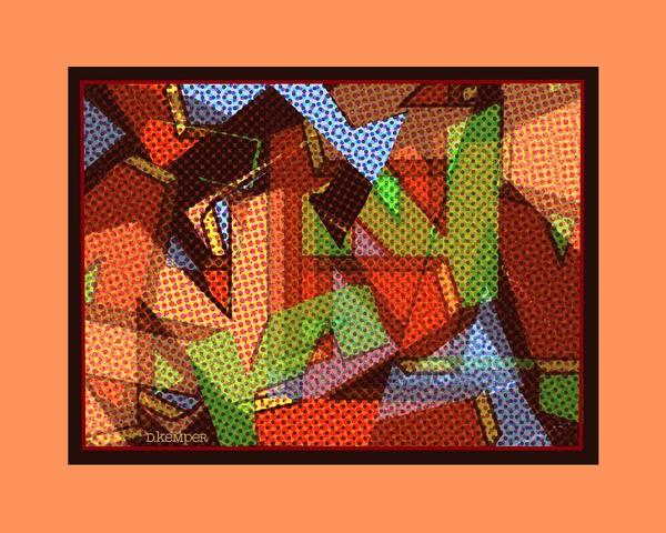 Alphabet Abstractions 19 letter N by D Kemper