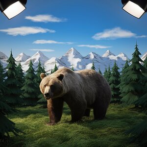 a large brown bear. Al-Dubaiq steadfastly moved to Saliha