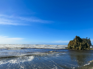 ruby beach rock formations Print