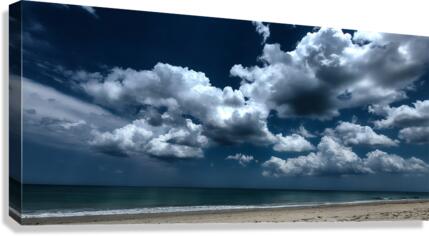 Cloudy Beach Canvas Print