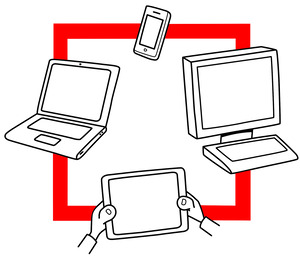Computer Data Laptop Tablet Phone Internet