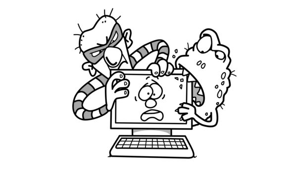 Computer Attack Virus Theft Print