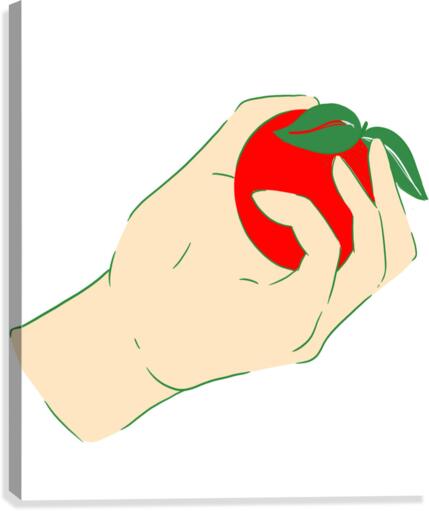 hand squeezed apple Canvas Print