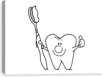 ToothAndBrush Canvas Print