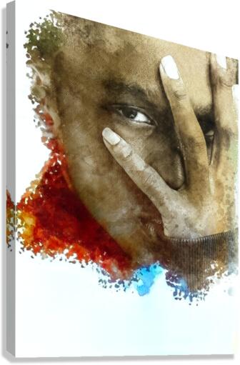 Hand  Face Canvas Print