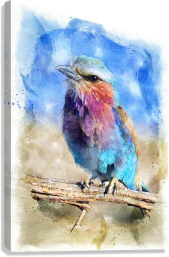 Watercolor Bird Canvas Print