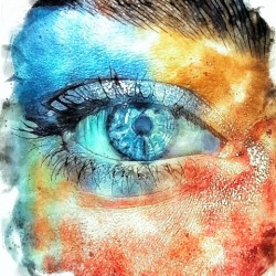 Blue Eye Watercolor