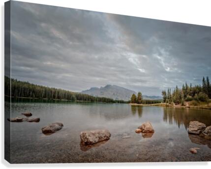Two Jack Clouded Over Canvas Print
