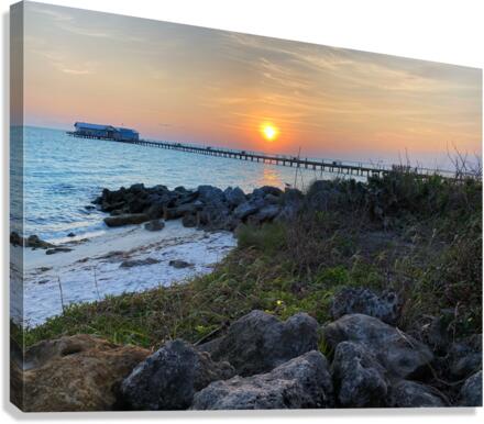 Anna Maria dock Canvas Print