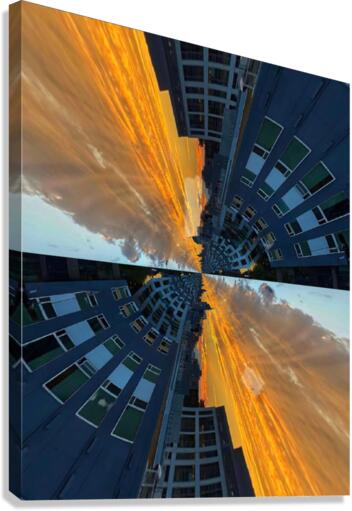 upside down seattle Canvas Print