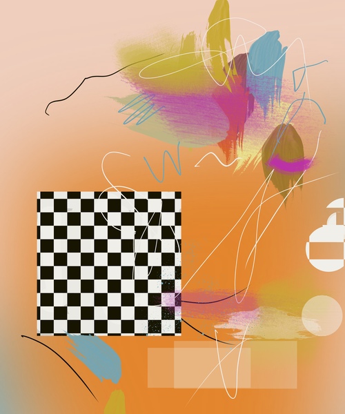 Checked Print
