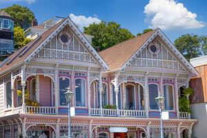 Sausalito California picturesque town near San Francisco. Travel destination cruise vacation
