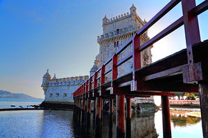 Lisbon Belem Tower at sunset
