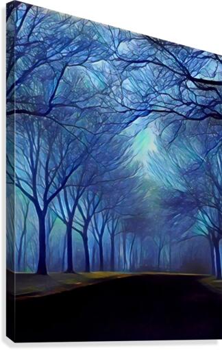 study in blue Canvas Print