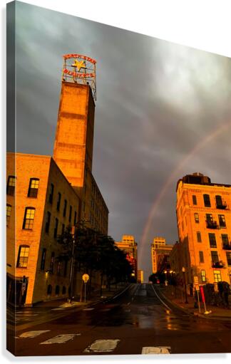 Mill District Rainbow Canvas Print