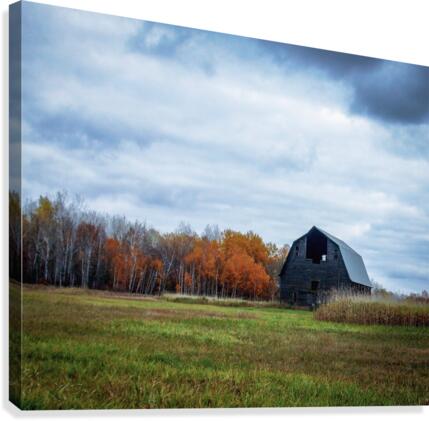 autumn barn Canvas Print