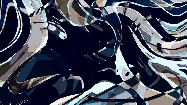 Calme bleu Print