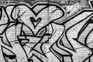 B W Graffiti Street Art