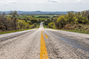 Rural Hill Country Texas Road