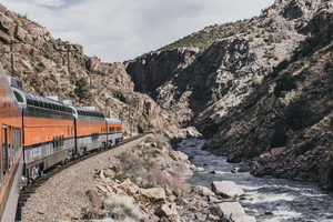 Train in the Mountains