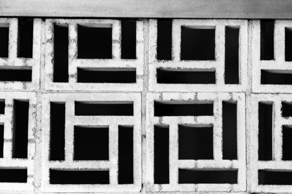 Geometric Stone Pattern Print