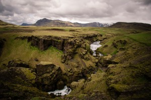 Iceland mountain range