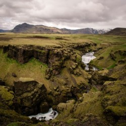 Iceland mountain range