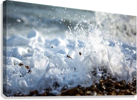 WHITE LAVA Canvas Print