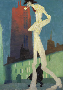 1877 Lyonel feininger hombre de blanco