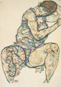 2050 Egon Schiele Sitzender Halbtakt 1914