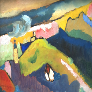 wassily Kandinsky   Berglandschaft mit Kirche