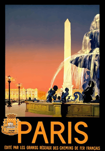 paris vintage poster