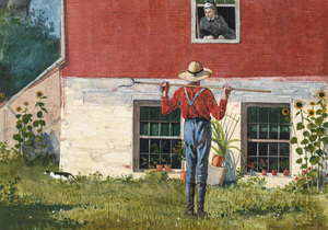 3669 In the Garden 1874 by WinslowHomer