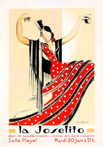 3804 vintage travel poster  spain