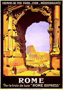 Rome Vintage travel poster