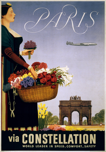Paris Vintage travel poster