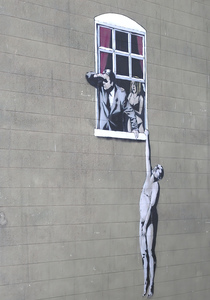4419 Banksy en bristols park street restaurado co