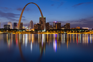  city of st louis skyline