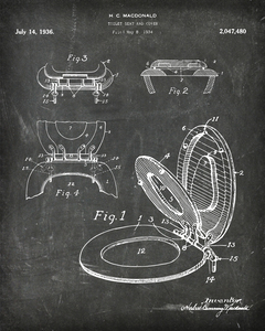 Toilet Seat and Cover Patent patents industrial 1