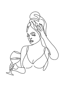 Woman abstract Minimalist Female 