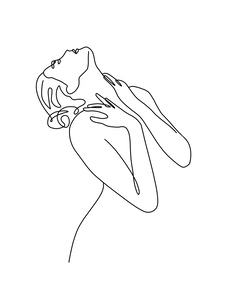 Woman abstract Minimalist Female 