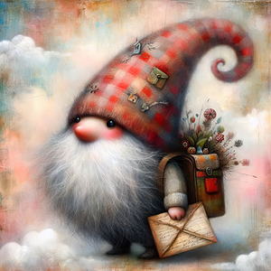 05 Mixed media painting of a whimsical nomeelf.jp