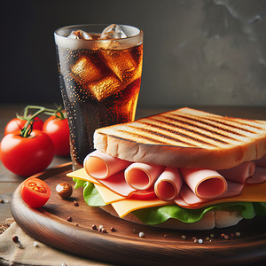 32 Sandwich bread tomato lettuce and yellow chees